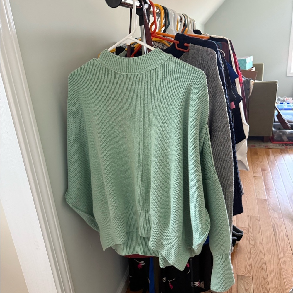 Mint Green Women's Sweater Free People